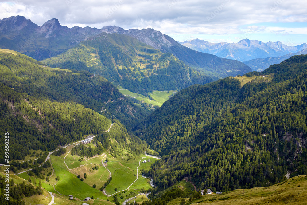 High alpine road in Austria
