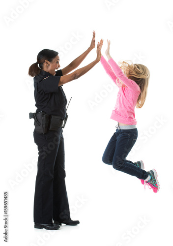 Police: Girl Jumps In Air To Give High Five