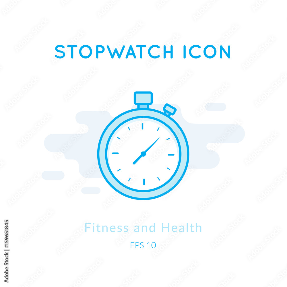 Stopwatch icon isolated on white. Stopwatch icon isolated on white.