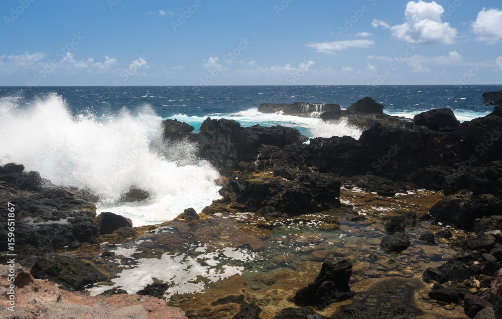 Fototapeta premium Olivine Pools on north east coastline of Maui