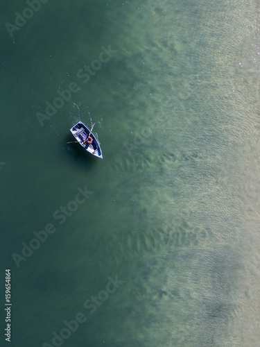 rowing boat, clear water. Rio de Janeiro