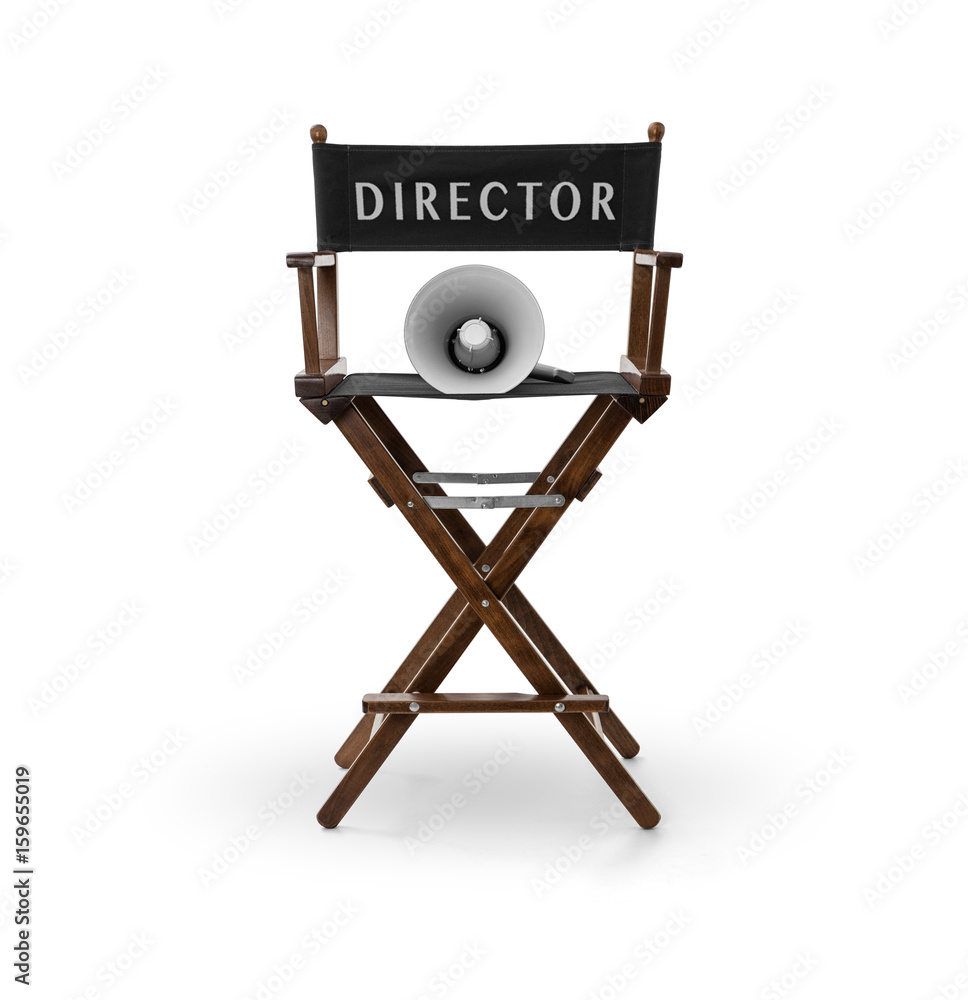 Director's chair and megaphone Director's chair and megaphone