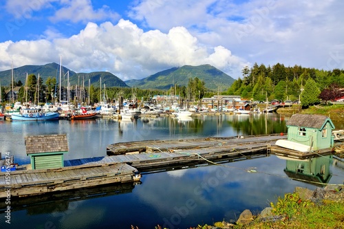 Wallpaper Mural Beautiful Ucluelet Harbour, Pacific Coast, Vancouver Island, BC, Canada
