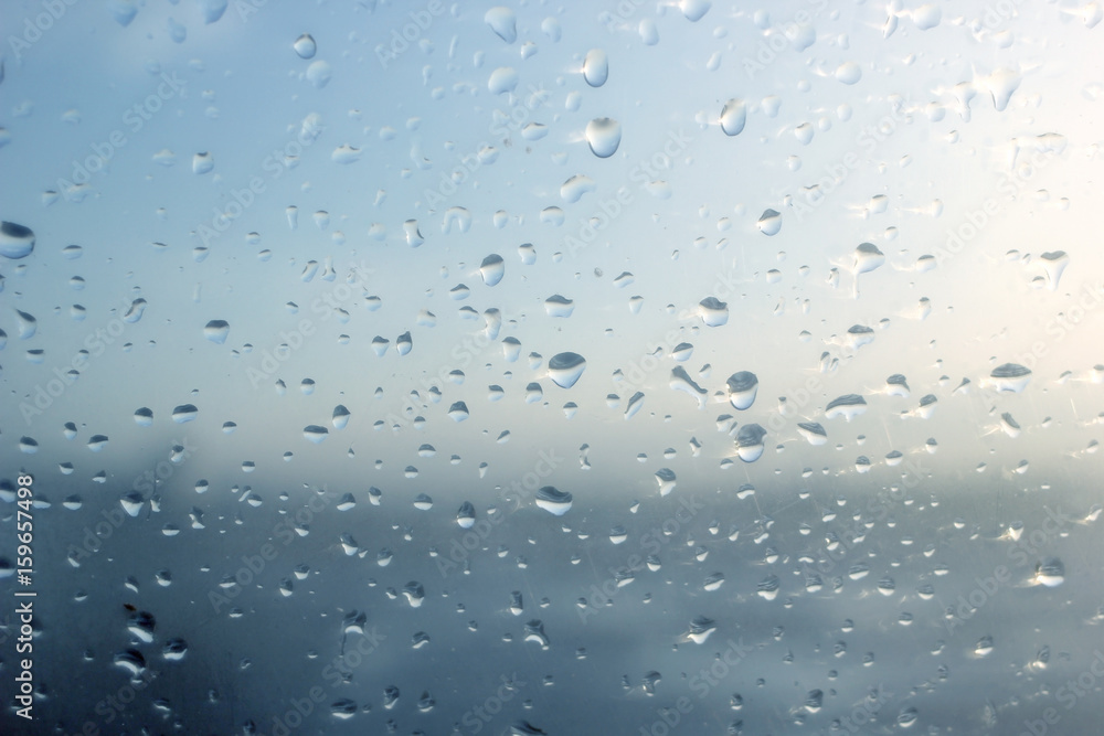 water drops on glass window