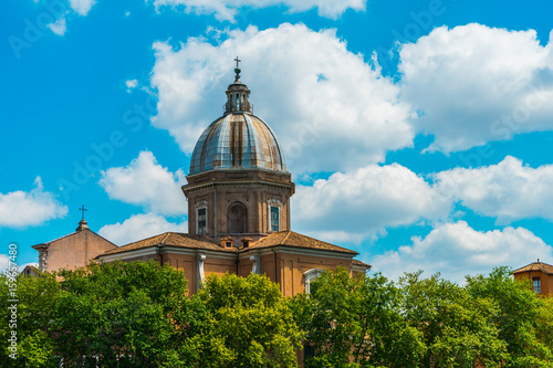 old church or dome at rome