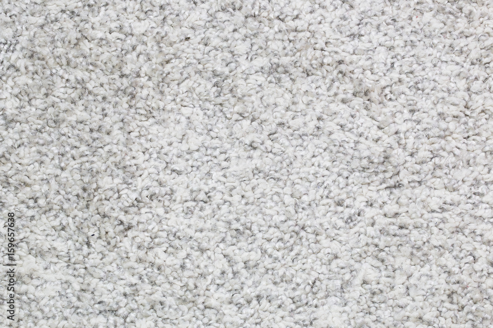 White and gray carpet background with long pile. White background White and gray carpet background with long pile. White background