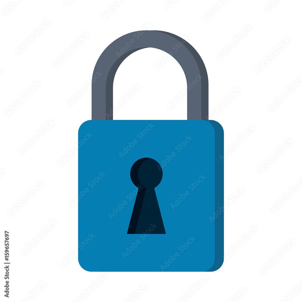 Locked padlock accessory icon vector illustration design graphic Locked padlock accessory icon vector illustration design graphic