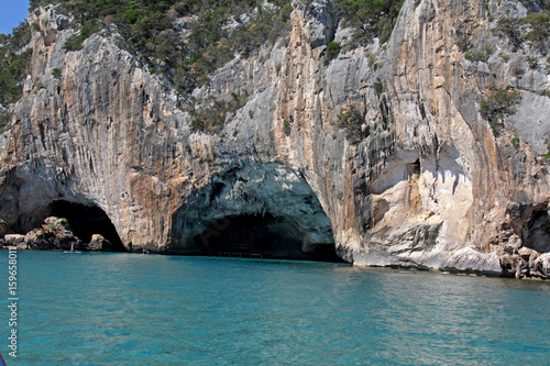 ingresso della Grotta del Bue Marino sulla costa orientale sarda presso Cala Gonone (Nuoro) photo