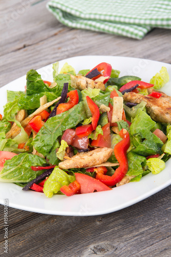 chicken and vegetable summer salad