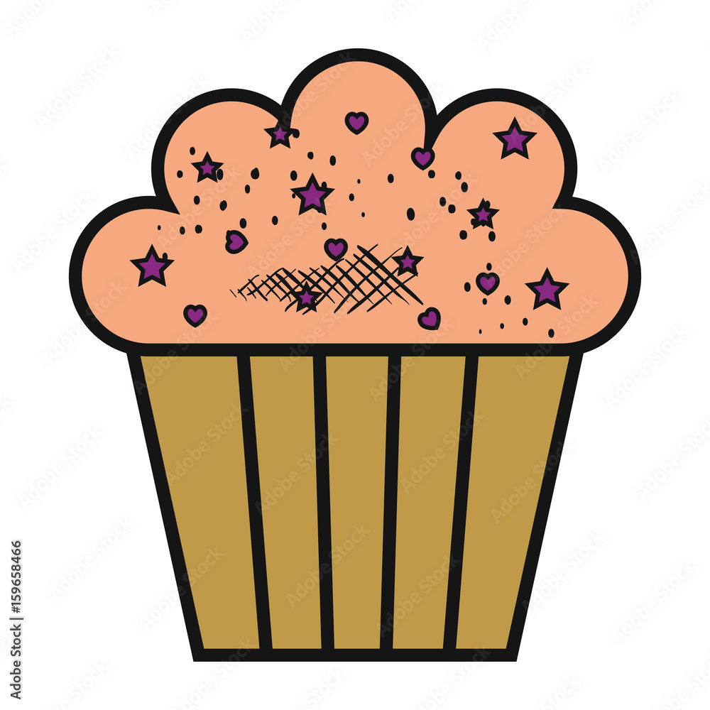 delicious and sweet cupcake vector illustration design delicious and sweet cupcake vector illustration design