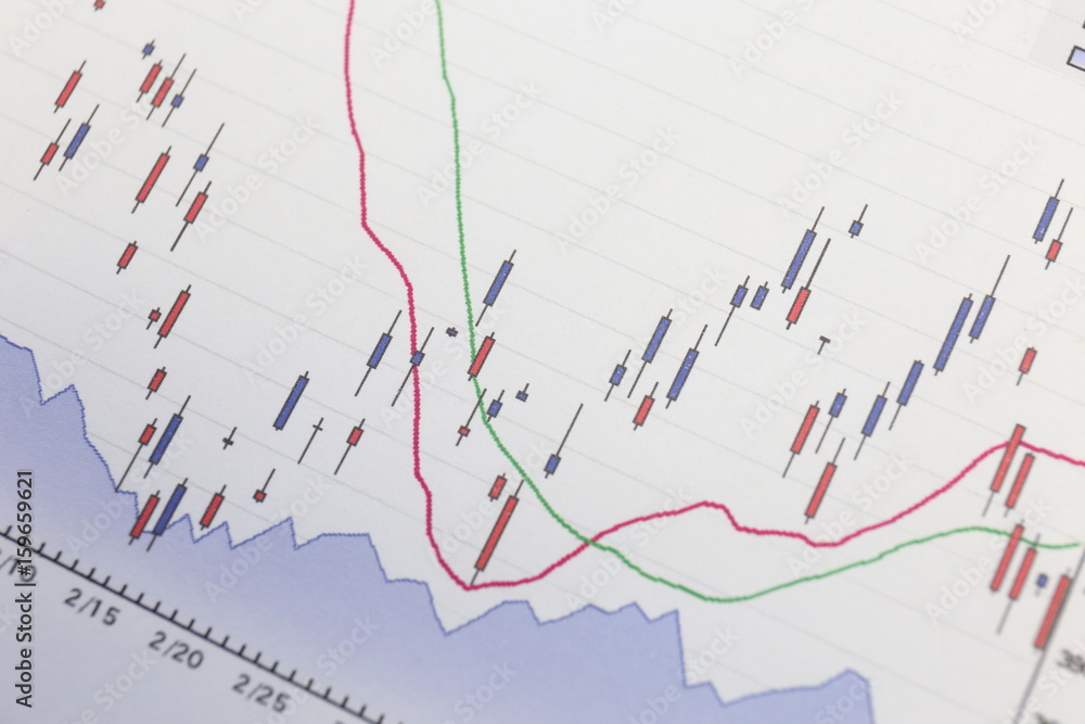 Money with chart can be used for financial concept Money with chart can be used for financial concept