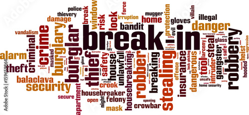 Break-in word cloud