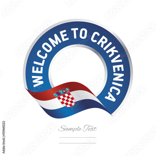 Welcome to Crikvenica Croatia flag logo icon