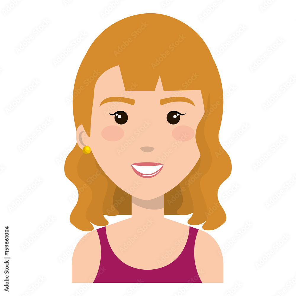 beautiful and young woman character vector illustration design beautiful and young woman character vector illustration design