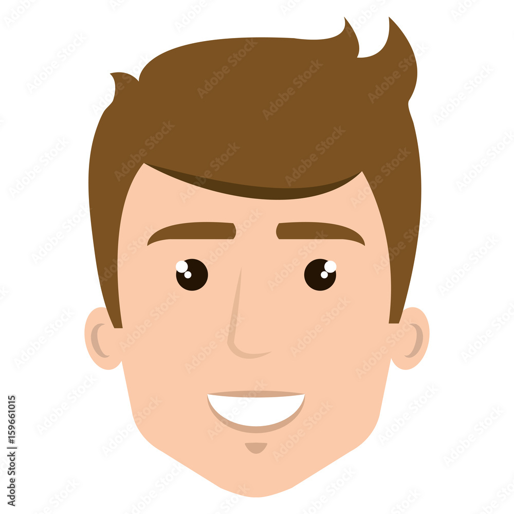 young man head avatar character vector illustration design young man head avatar character vector illustration design