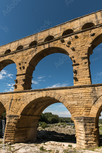 Pont du Gard  Aqu  dukt der Provence-Alpes-Cote d Azur in Frankreich