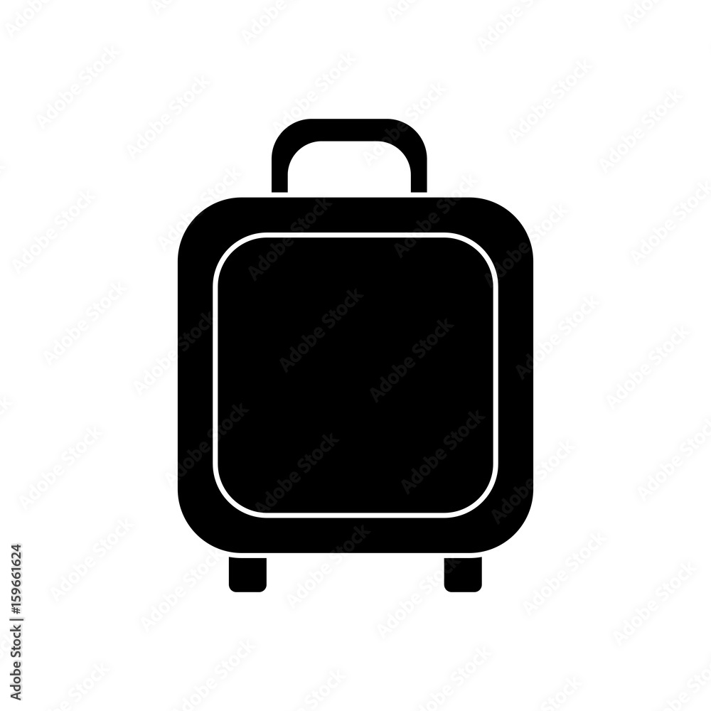 travel suitcase icon over white background vector illustration travel suitcase icon over white background vector illustration