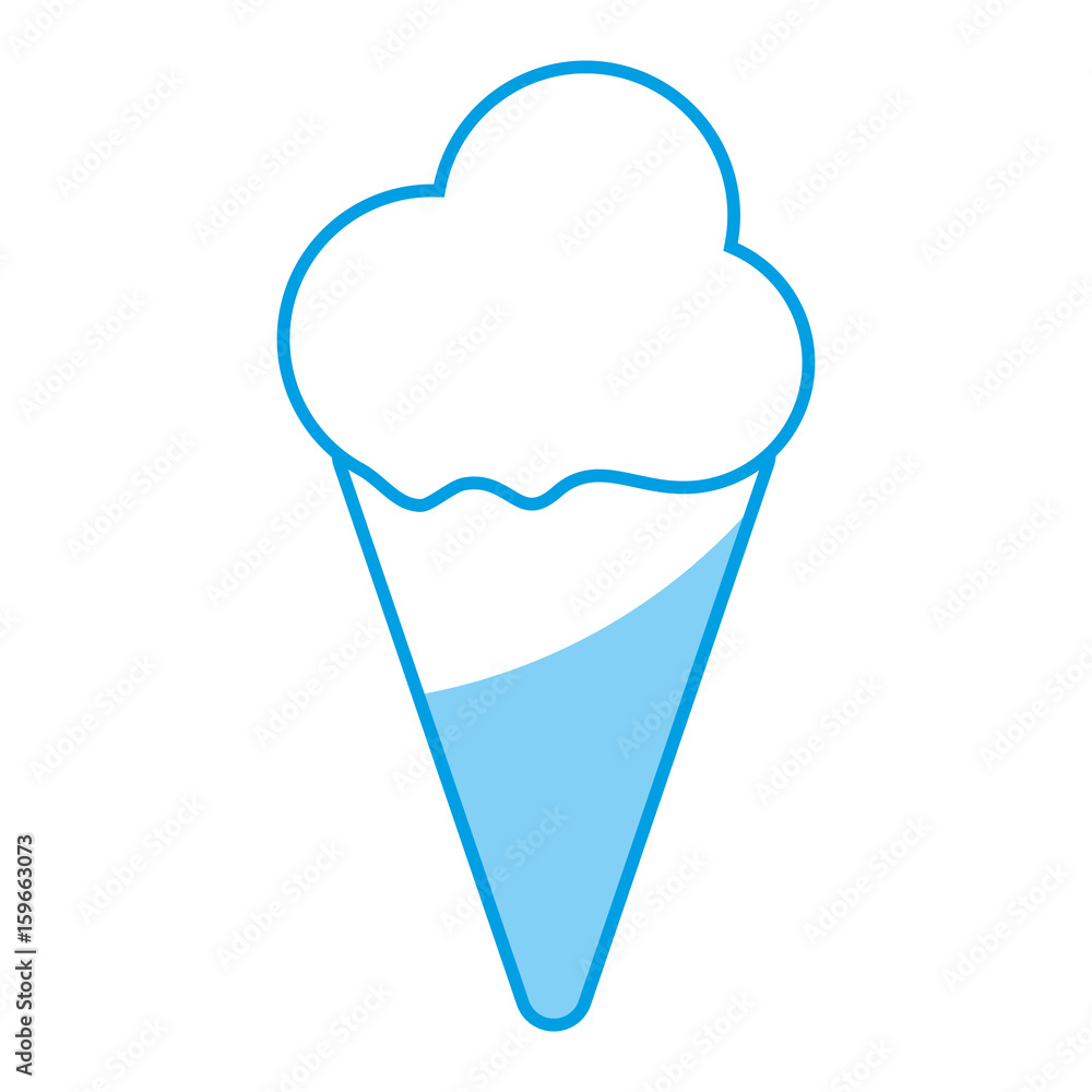 ice cream icon over white background vector illustration