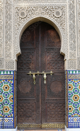 Moroccan architecture unique design photo