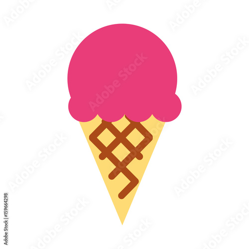 delicious ice cream isolated icon vector illustration design
