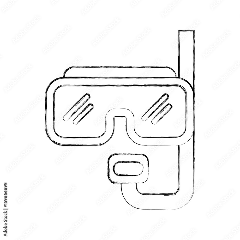 diving googles isolated icon vector illustration design diving googles isolated icon vector illustration design