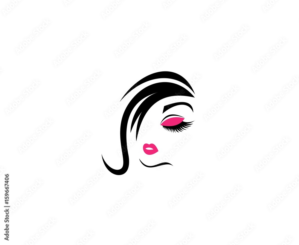 Woman beauty logo