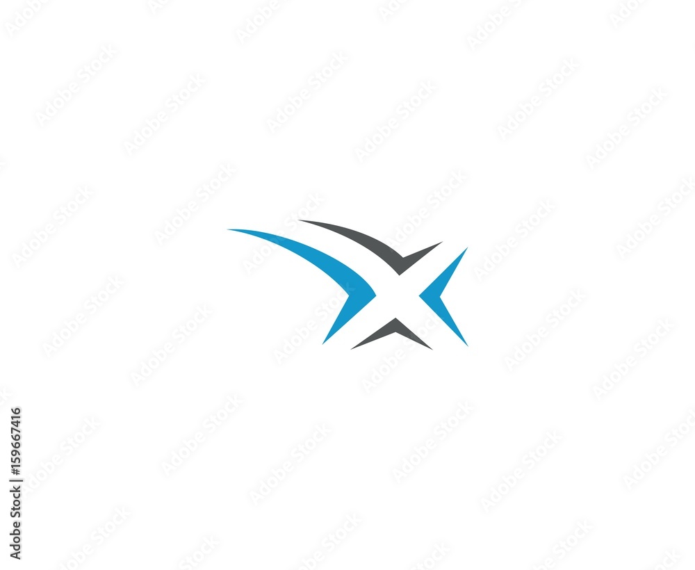 X letter logo X letter logo