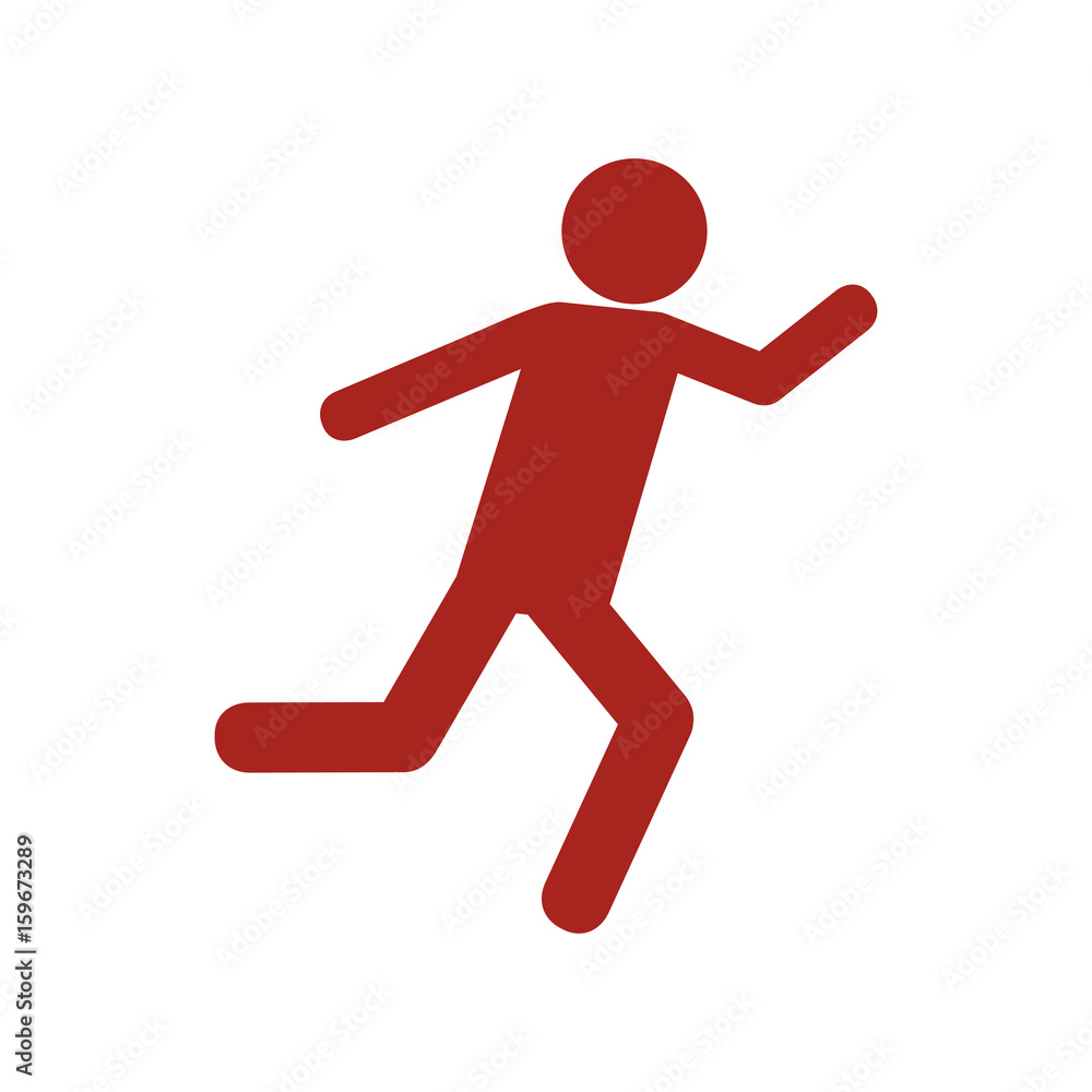 pictogram man running icon over white background vector illustration pictogram man running icon over white background vector illustration