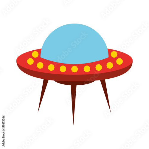 unidentified flying object icon vector illustration design