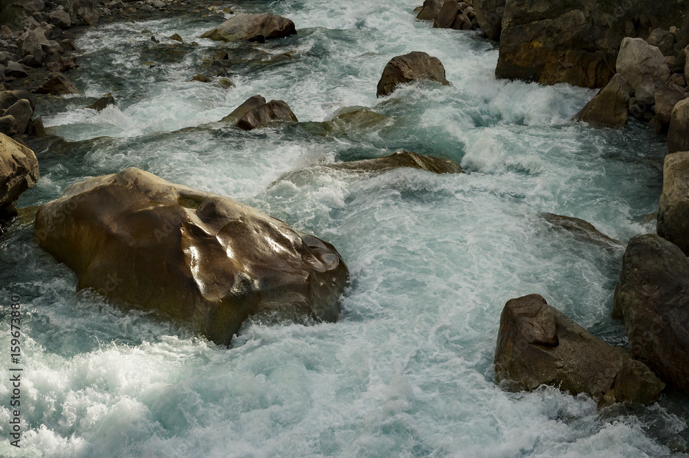 Fototapeta premium The Autumn at Yading Nature Reserve in Daocheng County ,China