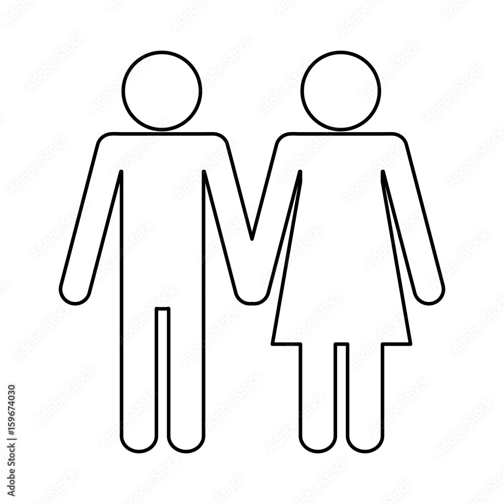 pictogram couple icon over white background vector illustration pictogram couple icon over white background vector illustration