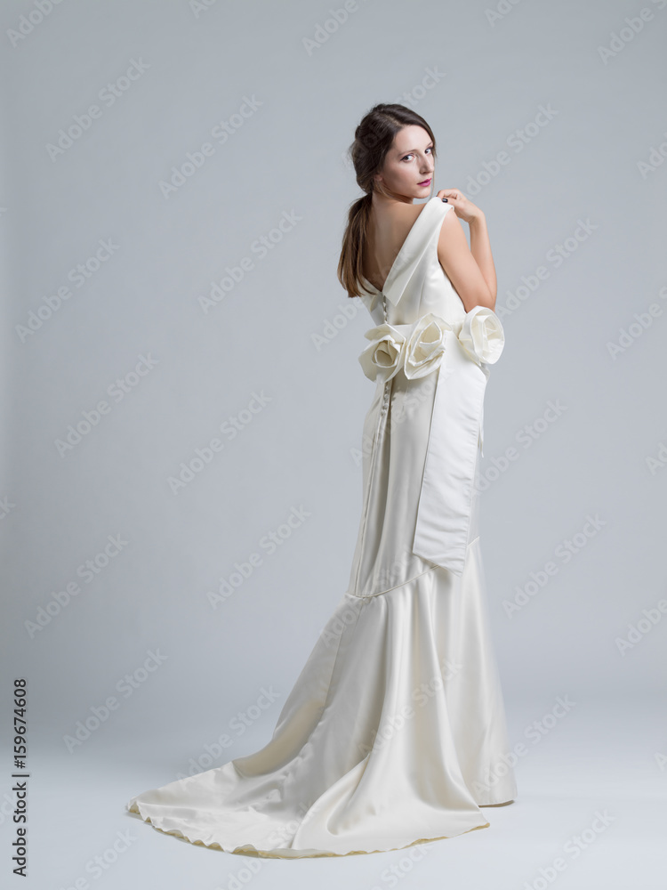Portrait of beautiful young women in wedding dress Portrait of beautiful young women in wedding dress