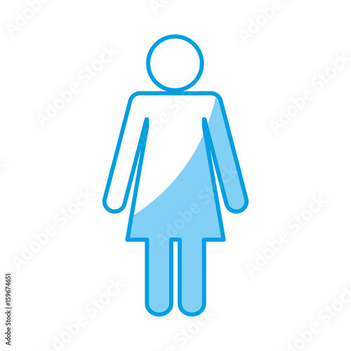 pictogram woman icon over white background vector illustration