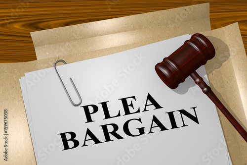 Wall Mural Plea Bargain concept