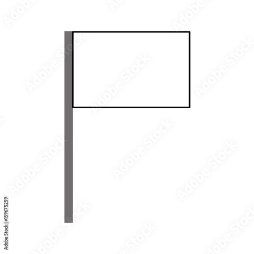 flag pointer isolated icon vector illustration design