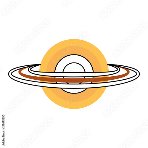 saturn planet isolated icon vector illustration design