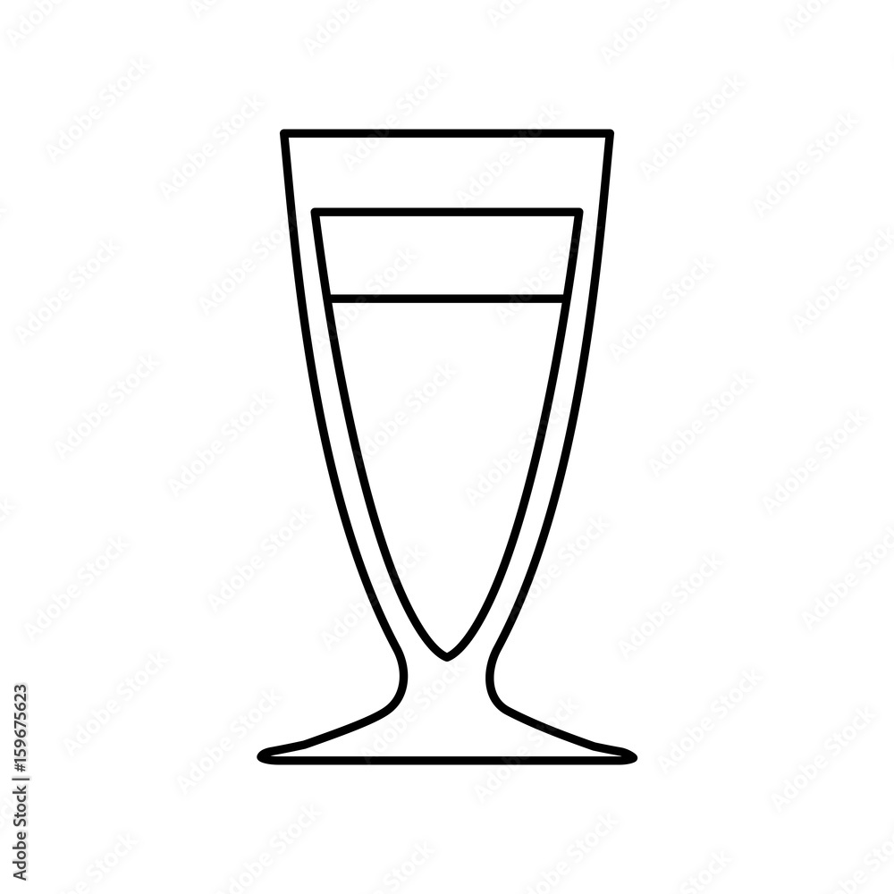 Obraz premium cocktail drink icon over white background vector illustration