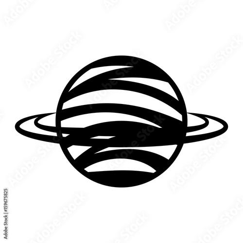 saturn planet isolated icon vector illustration design