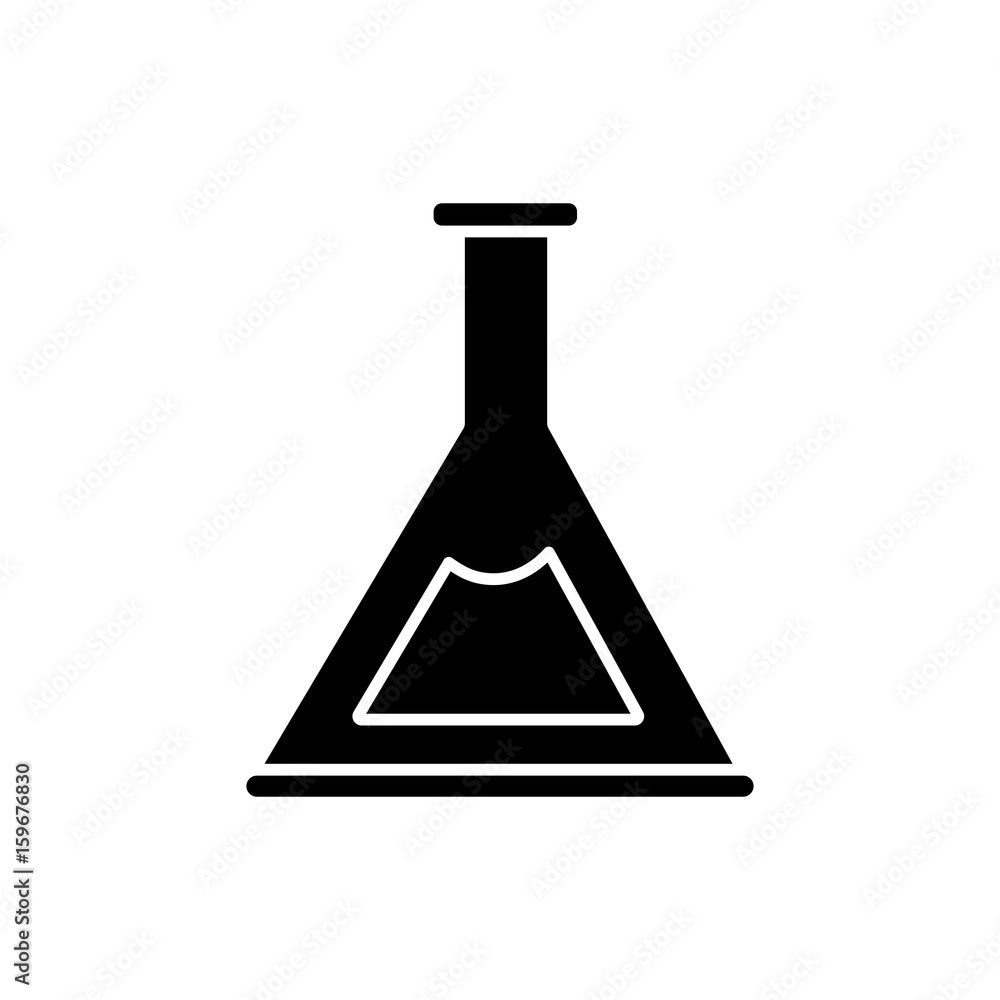 chemical flask icon over white background vector illustration chemical flask icon over white background vector illustration