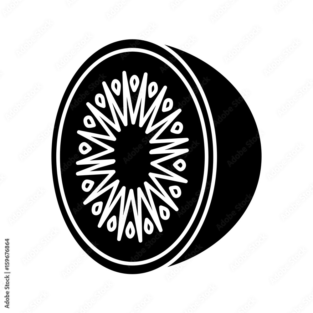 kiwi fruit icon over white background vector illustration kiwi fruit icon over white background vector illustration