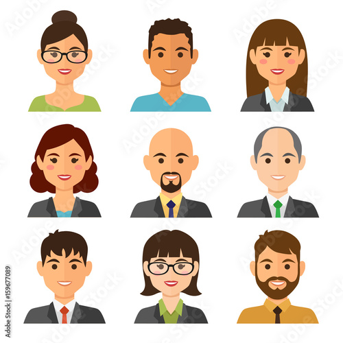 Bussines people avatars