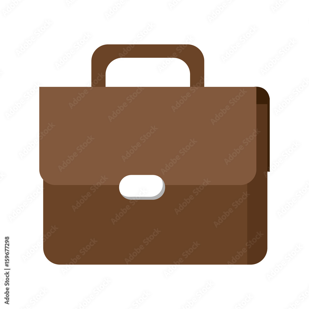 brown portfolio briefcase business accessory vector illustration brown portfolio briefcase business accessory vector illustration
