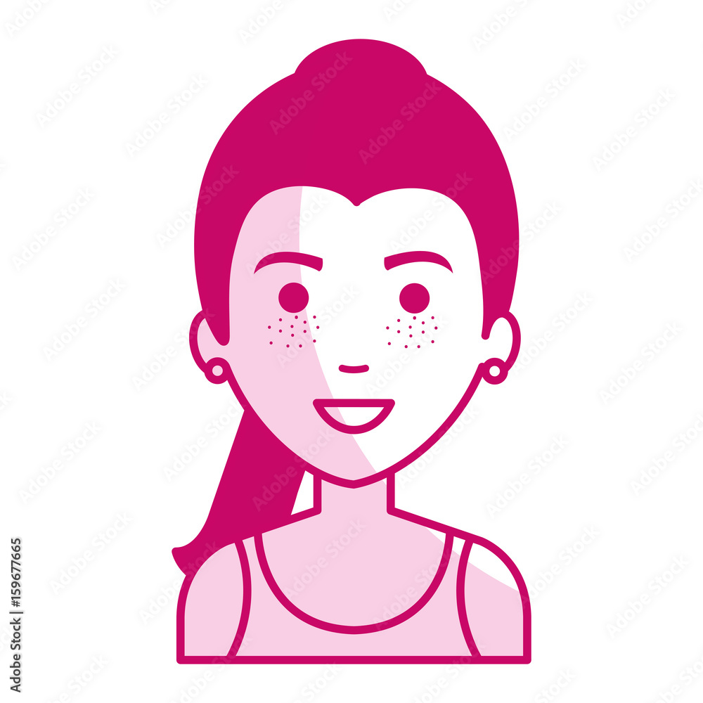 beautiful and young woman character vector illustration design beautiful and young woman character vector illustration design