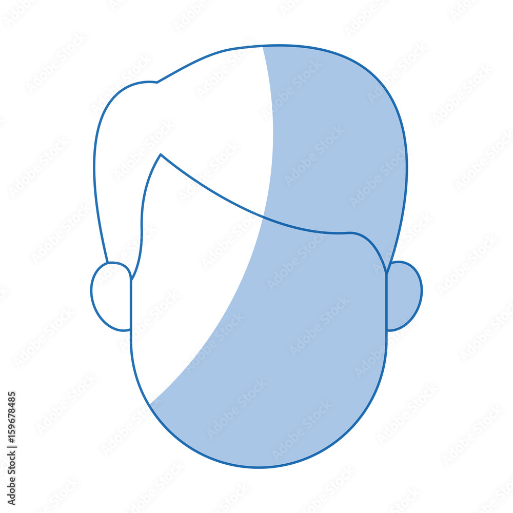 man profile cartoon faceless person character vector illustration man profile cartoon faceless person character vector illustration