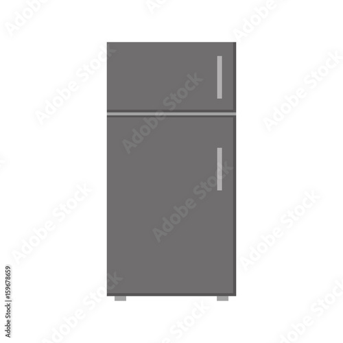 fridge icon over white background vector illustration