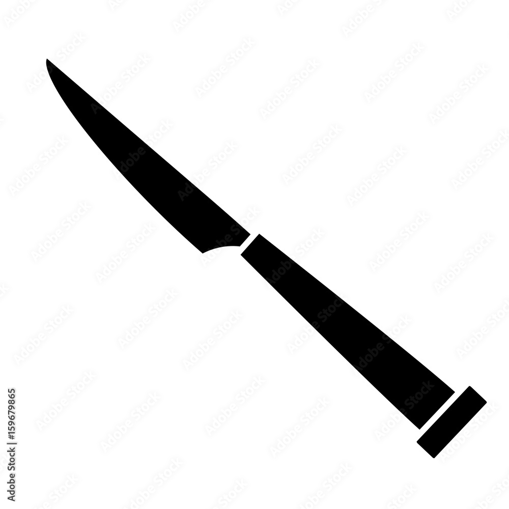 knife icon over white background vector illustration knife icon over white background vector illustration