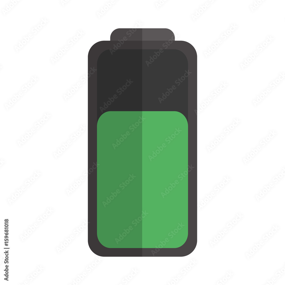 battery icon over white background vector illustration battery icon over white background vector illustration