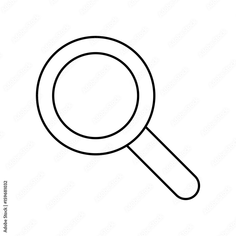 lupe icon over white background vector illustration lupe icon over white background vector illustration