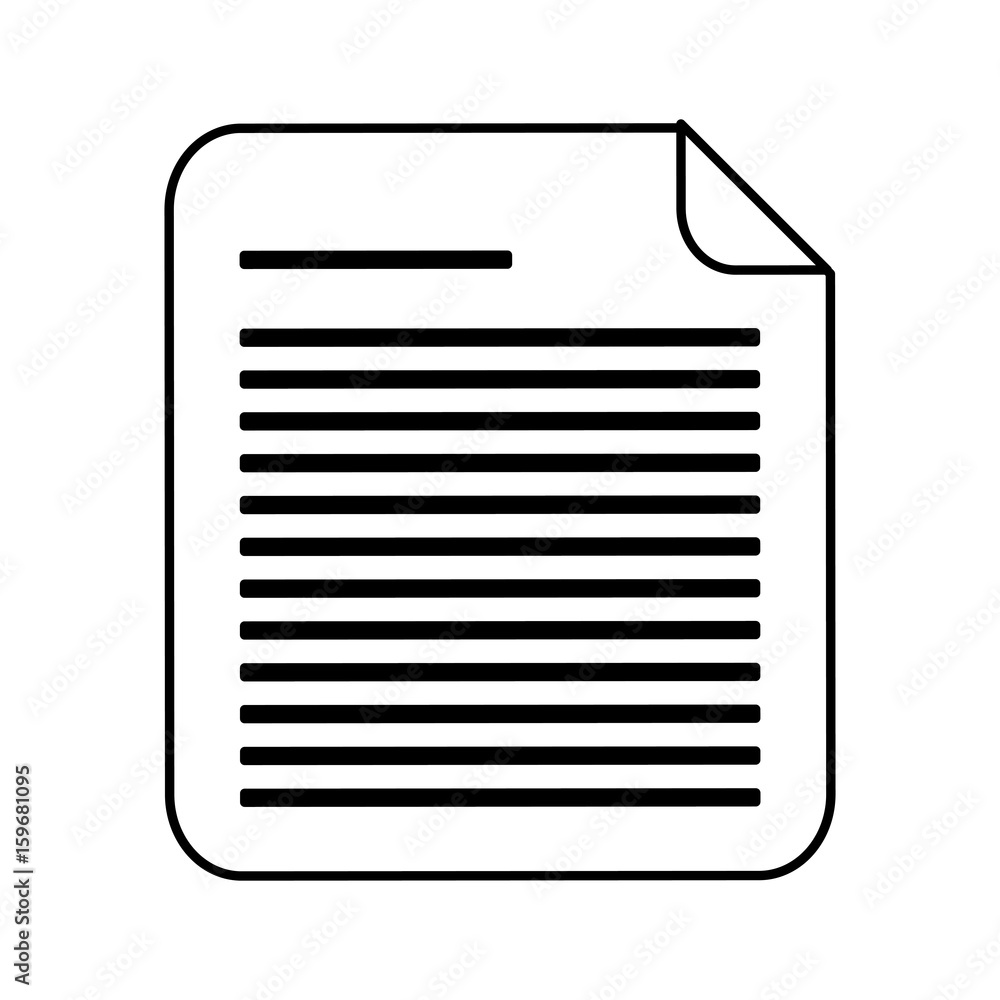 document page icon over white background vector illustration document page icon over white background vector illustration