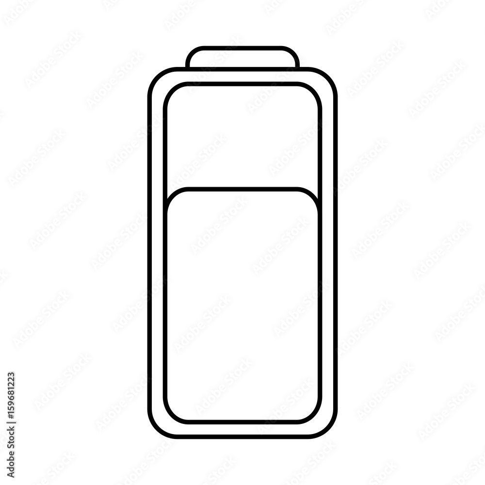 battery icon over white background vector illustration battery icon over white background vector illustration